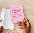 Pink Heart invitation