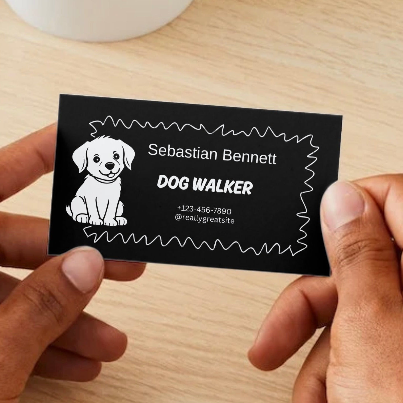 Black & White Dog Business Cards