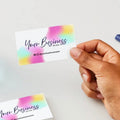 Colourful minimal business card